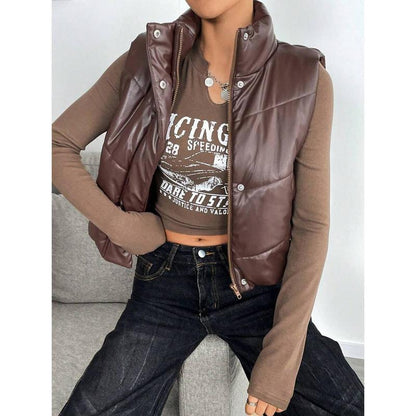 Double-sided Zipper Button Corduroy Drawstring Jacket