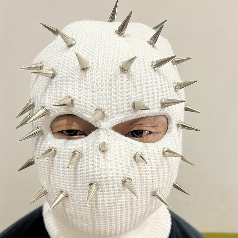 Premium Punk Balaclava Ski Mask - 3-Hole Knitted Face Cover for Winter Street Style