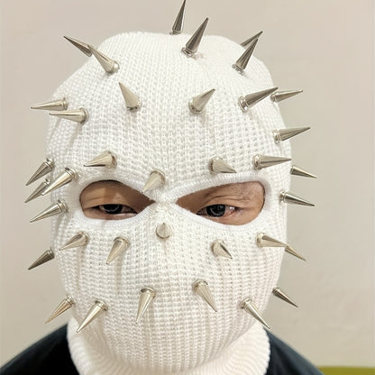 Premium Punk Balaclava Ski Mask - 3-Hole Knitted Face Cover for Winter Street Style