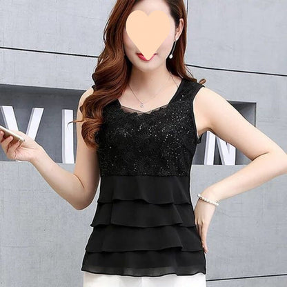 Figure-flattering Lace Camisole That Covers The Tummy And Slims The Waist