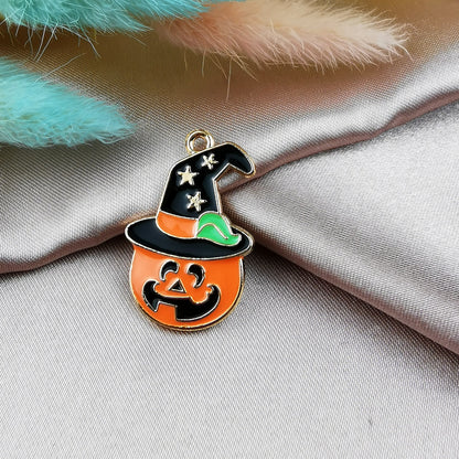 Pumpkin Head Skull Haunted House Pendant Material