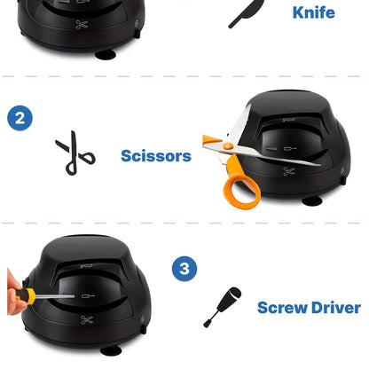 Professional Electric Knife Sharpener - 4-Stage Sharpening System by WANVOAPLS