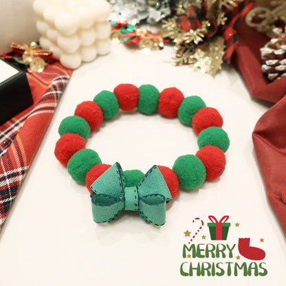 Cat Christmas Collar Scarf Halter Neck Decoration Bow Tie