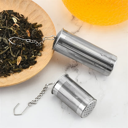Stainless Steel Tea Filter with Hook - Keep Your Tea Leaves from Leaking and Your Cup Clean