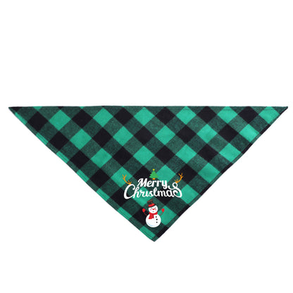 Christmas Pet Saliva Towel DIY Dog Triangle