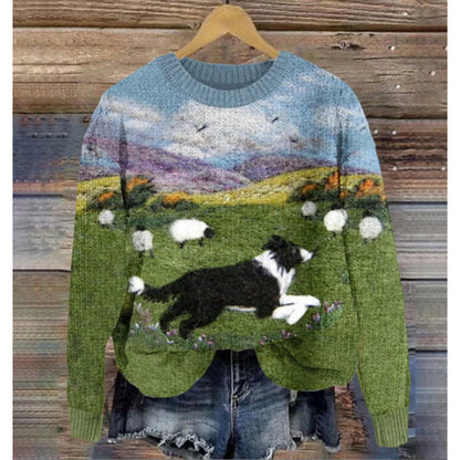 Best-selling Autumn Women's Sweater With Print