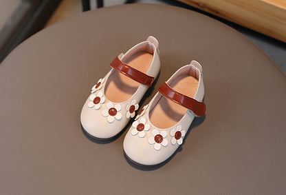 3D Floral Mary Jane Flats - Ultra-Soft, Slip-Resistant, Lightweight, Breathable, Easy-On Shoes for Girls - Comfortable and Stylish Footwear