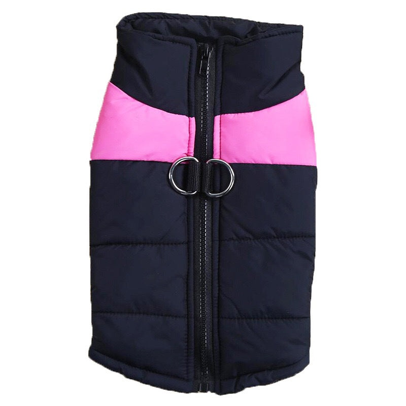Dog Autumn And Winter Vest Teddy Golden Retriever Two-legged Cotton Padded Jacket Thickened Cold And Warm Small And Medium-sized Dog Chest Harness