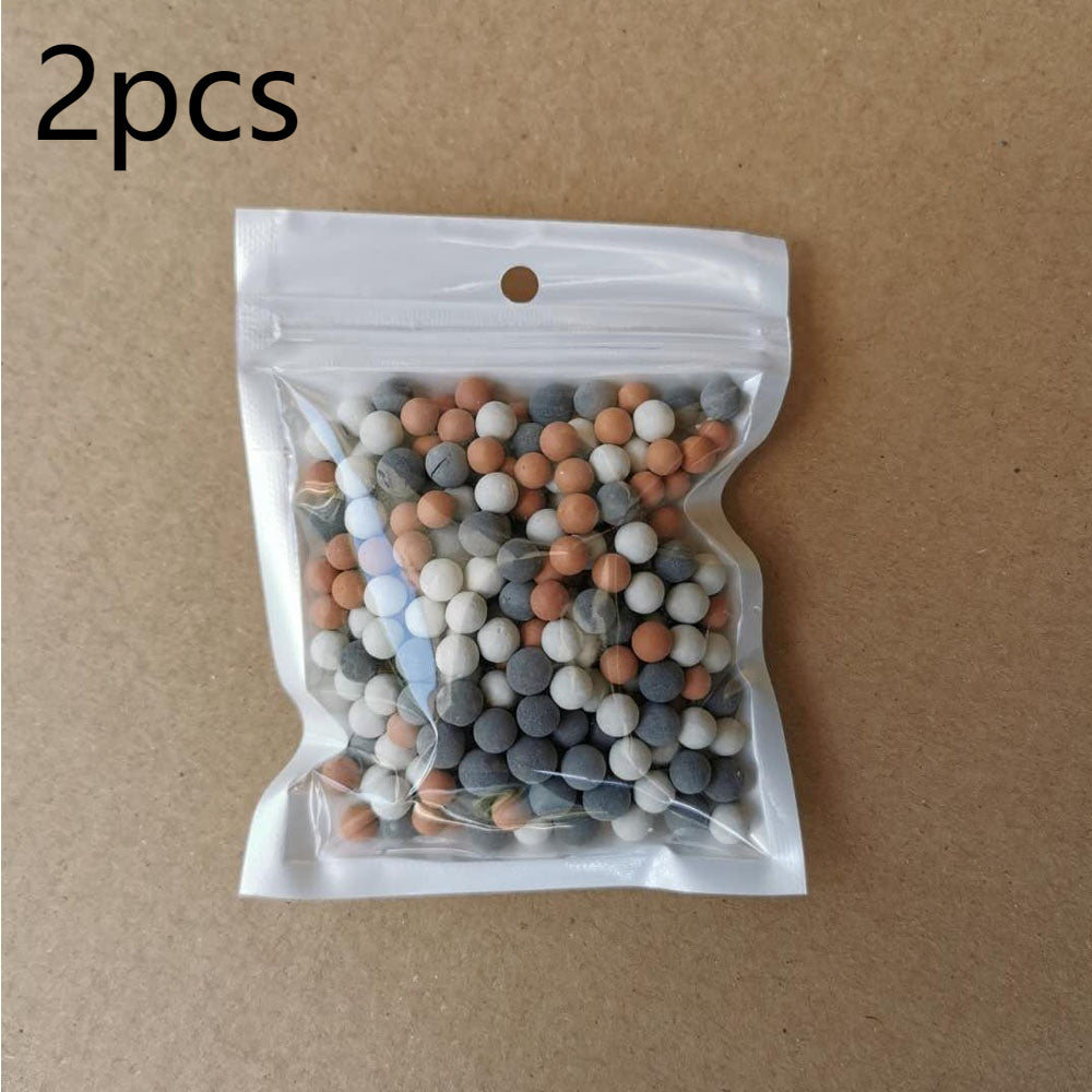 Shower filter cartridge energy ball