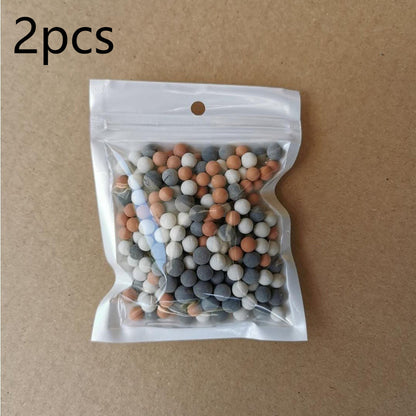 Shower filter cartridge energy ball