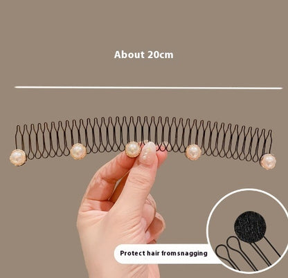 Back Head Invisible Inverted Hair Comb Forehead Hair Band