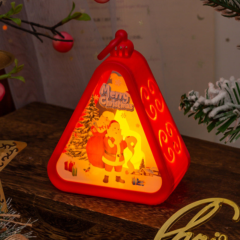 Christmas Decorations Retro Electric Candle Lamp Luminous Ornaments