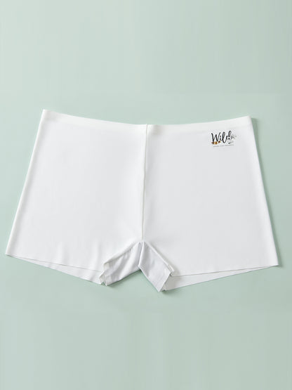 4 Pack Women's Plus Size High Rise Solid Seamless Panties - Medium Stretch, Elegant Design - For Women Seeking Comfort & Support - Perfect for Everyday Wear