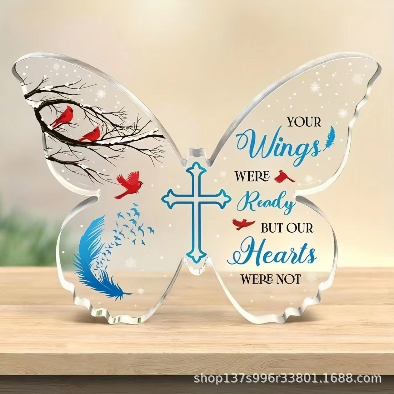 New Gift For Mother's Day Transparent Acrylic Butterfly Creative Desktop Decoration