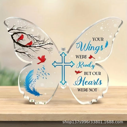 New Gift For Mother's Day Transparent Acrylic Butterfly Creative Desktop Decoration