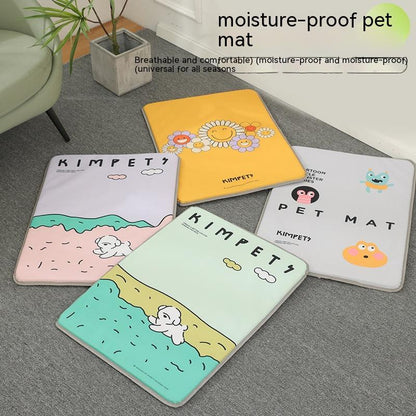 Pet Four Seasons Universal Dog Mat Oxford Cloth Fabric Heat Dissipation Breathable