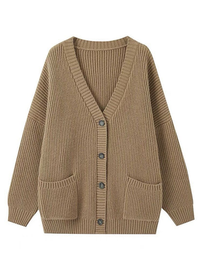 Women's Sweater Jacket And Retro Pleated Skirt Two-Piece Set