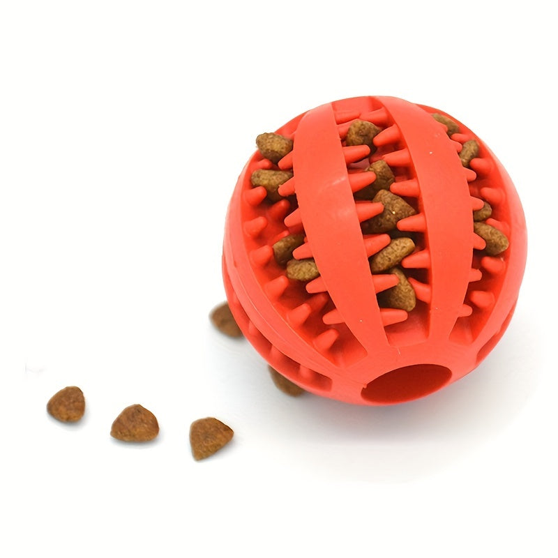 Premium Dog Dental Chew Ball - Teeth Cleaning Toy for Plaque Removal | Non-Toxic Heavy-Duty Plastic | All Breed Sizes