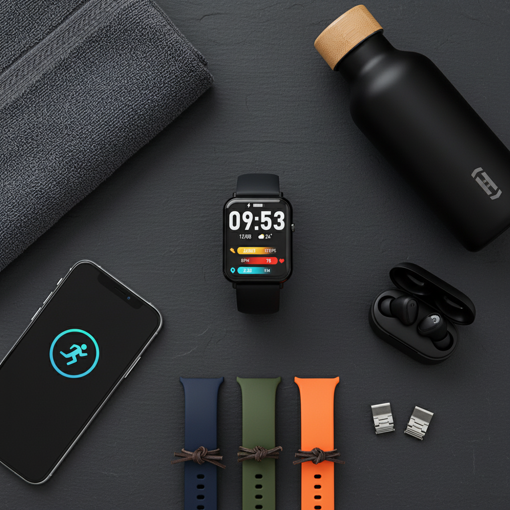 Smart Watch - Flat Lay Lifestyle