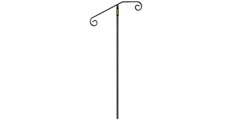 VEVOR Single Post Wrought Iron Handrail  Post Mount Step Grab Supports in Ground Long Post Fits 1 or 2 Steps Grab Rail Single