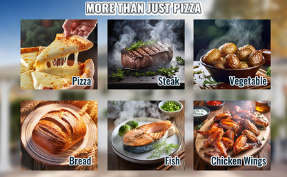 VEVOR Dual Fuel Pizza Oven for Outdoor Use 22" Pizza Oven Pellet & Gas Powered Outdoor Pizza Oven with Cordierite Pizza Stone