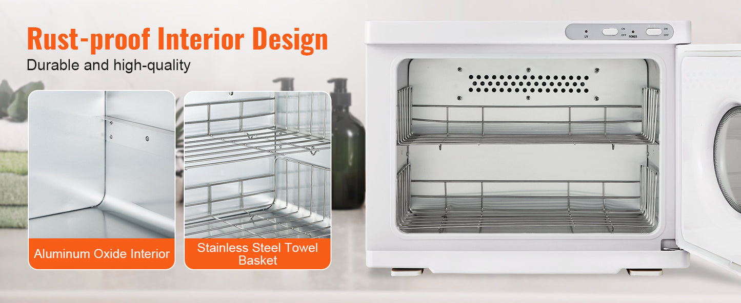 SucceBuy Hot Towel Warmer 8/23L Large Capacity with See Through Window 2-in-1 Quick All-round Heating Facials SPA Massage Salon