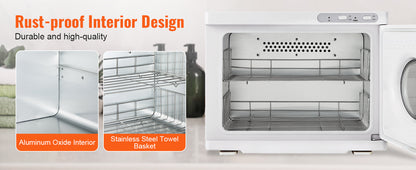 SucceBuy Hot Towel Warmer 8/23L Large Capacity with See Through Window 2-in-1 Quick All-round Heating Facials SPA Massage Salon